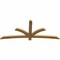 Ekena Millwork Davenport Rough Sawn Timber Gable Bracket, Western Red Cedar, 84"W x 35"H x 2"D x 4"F, 10/12 Pitch GBW084X35X0204DAV00RWR - alternate 4